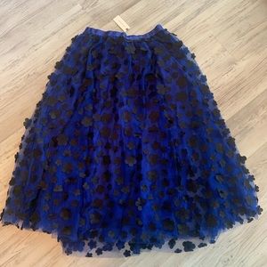Size S blue tulle Anthropologie skirt